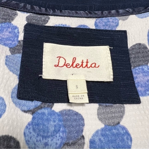 Anthropologie Deletta Weekdays Polka Dot Layered Tank Top Sleeveless V-neck - Picture 7 of 10